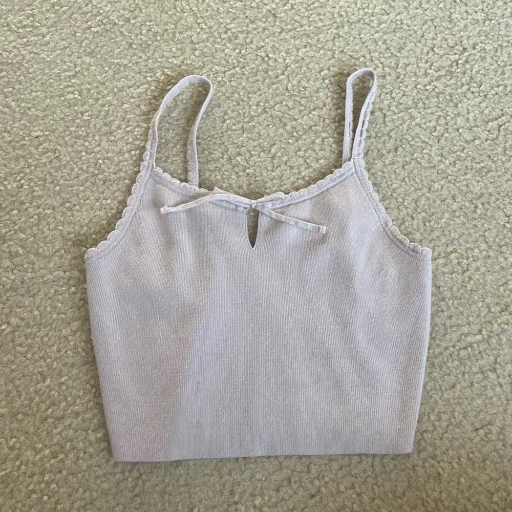 Light Pink Pacsun cropped sweater tank top